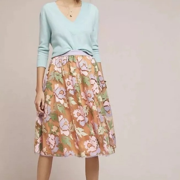 Anthropologie Dresses & Skirts - 🌟HP🌟 Anthropologie NWOT Maeve Pixelated Tulle Skirt S. Was NEVER worn.
